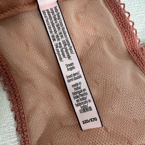 Victoria's Secret dream angels lined demi lace bralette brown size 32D - Picture 7 of 8